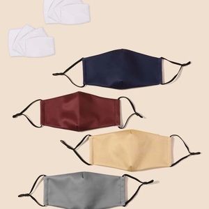 🎀 Awesome Basic Solid Color Face Mask With Insert Available In Various Colors🎀